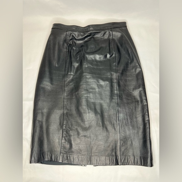 VINTAGE CONCEPTS Genuine Leather skirt size 9 - Picture 1 of 9